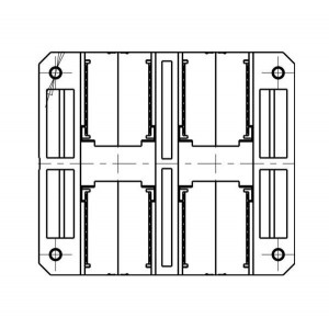 2204740-1, Сверхмощные разъемы питания 50A/POLE DUAL POLE SLIDING POWER CONN