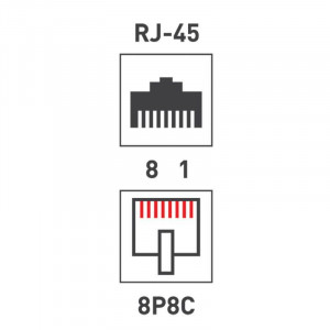 Переходник сетевой LAN гнездо 8Р8С (RJ-45)-гнездо 8Р8С (RJ-45) 06-0111-A