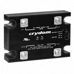 DP4RSB60E20B2, Реле твердотельное (Contactor) для коммутации постоянного тока 48В 20А, вход DC 32В 25мА, изоляция 2.5кВ, нормально разомкнутое, -30...80°C