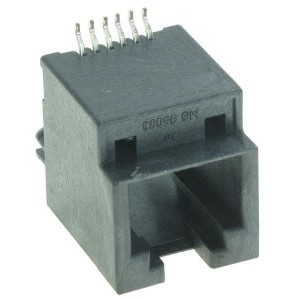 95503-6671, Модульные соединители / соединители Ethernet VERT SMT 6/6 RJ11