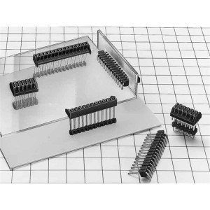 MDF7-5S-2.54DSA(56), Межплатные и промежуточные соединители 5P SNG ROW RECEPT STRT T/H BTM ENT CON