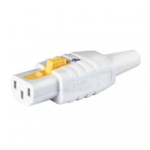 3-122-078, Штепсельные вилки и розетки для сетей переменного тока 4783 IEC Connector C13, Rewireable, 3 x 1.5 mm / 14 AWG, White