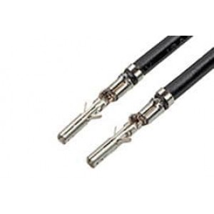 214760-1221, Кабели специального назначения MicroFit 3.0 75mm F-F 18AWG Leads BK