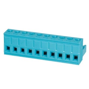 TBP01P1-508-10BE, Съемные клеммные колодки Terminal block, pluggable, 5.08 , plug, 10 pole, slotted screw, blue