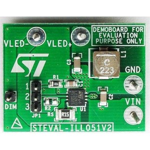 STEVAL-ILL051V2, Средства разработки схем светодиодного освещения  3 A HB LED driver Dimming Function