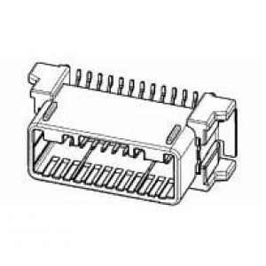 1717394-2, Автомобильные разъемы 0.64 SMD 24POS CAP ASSY V TIN