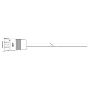 ACB-04BFMM-SL7A01, Кабели для датчиков / Кабели для приводов CABLE SCREW 4PIN F CONN M PIN