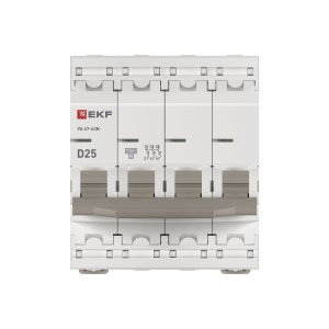 Автоматический выключатель 4P 25А (D) 6кА ВА 47-63N PROxima M636425D
