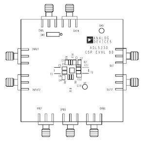 ADL5330-EVALZ, Средства разработки интегральных схем (ИС) усилителей EVAL BRD ADL5330