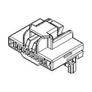 98545-0001, Автомобильные разъемы MOX Rcpt Hsg Wire w TPA PBT Blk SR 8Ckt