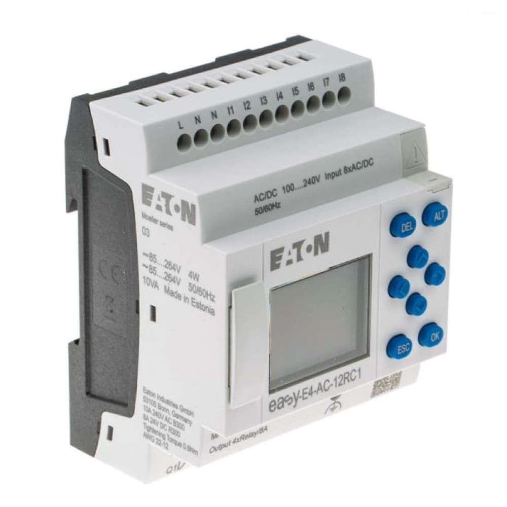 Программируемое реле. Eaton easy-e4-AC-12rc1. Eaton easy e4. Moeller easy-e4-AC-12rc1. Модуль логический Moeller easy-e4-AC-12rc1.