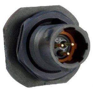 UTS78E33P, Стандартный цилиндрический соединитель 3P Pin Receptacle Jam Nut Size 8E