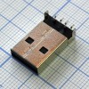 USB A 18 вилка SMT