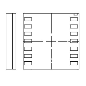 SI8233BB-D-IM, Драйверы для управления затвором 2.5 kV 8 V UVLO HS/LS isolated gate driver