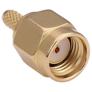 CONREVSMA007-G, РЧ соединители / Коаксиальные соединители RP-SMA Male Cbl End Crimp - RG-174 Cable