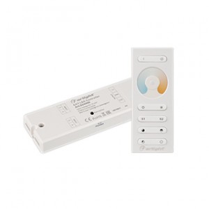 Контроллер SR-2839MIX White (12-24V, 2x5A, ПДУ) (Arlight, IP20 Пластик, 1 год)