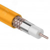 Кабель коаксиальный RG-6U нг(А)-HF, Cu/Al/Cu, 64%, 75Ом, 100м, INDOOR, оранжевый