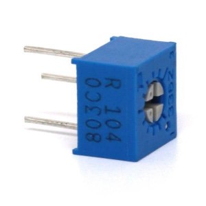 3362R-1-101LF, Подстроечные резисторы - сквозное отверстие 1/4IN SQ 100 OHM 10% 0.5WATTS