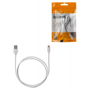 Дата-кабель, ДК 6, USB - Lightning, 1 м, белый, SQ1810-0306