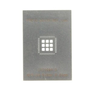 IPC0099-S, Панели и адаптеры QFN-44 Stainless Steel Stencil