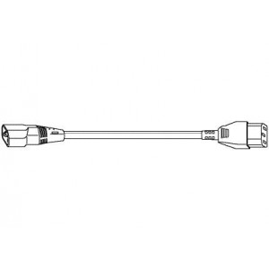 2173H, Кабели питания переменного тока 10A 250V JMPR CRDSET 1.95 METER BLACK