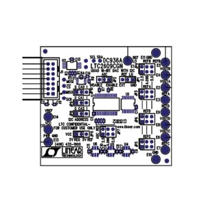 DC936A, Средства разработки интегральных схем (ИС) преобразования данных LTC2609 Quad, 16-bit Vout DAC (Req. DC590)
