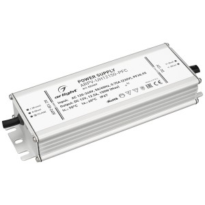 Блок питания ARPV-UH12150-PFC (12V, 12.5A, 150W) (Arlight, IP67 Металл, 7 лет)