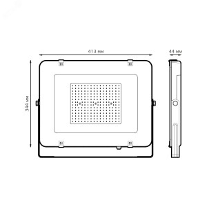 Прожектор светодиодный Elementary 200W 16800lm IP65 6500K, черный 691511200