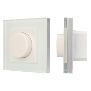 Панель SMART-P89-DIM-IN White (230V, 1.2A, TRIAC, Rotary, 2.4G) (Arlight, Пластик)