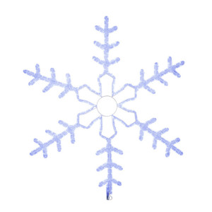 Фигура световая Большая Снежинка цвет синий, размер 95x95 см 501-332