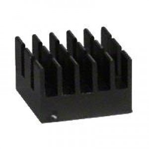 ATS-55150D-C1-R0, Радиаторы BGA Heatsink, High Performance, Cross-Cut, Tape On, Square Fins, Black-Anodized, 15x15x14.5mm