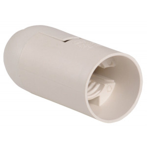 Ппл14-02-К02 Патрон подвесной пластик, Е14, белый (50 шт), стикер на изделии, EPP20-02-01-K01