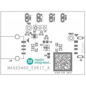 MAX25400EVKIT#, Средства разработки интегральных схем (ИС) управления питанием Evaluation Kit for Automotive Hi-Speed USB 2.0 Protector