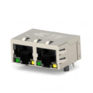 5-2337994-4, Модульные соединители / соединители Ethernet RJ45 JACK MAG. POE 10/100 LED 1X2