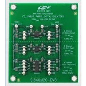 SI840XI2C-KIT, Средства разработки интерфейсов Si840X I2C, SMBus, PMBus Bidirectional Isolator Evaluation Kit (2.5kV)