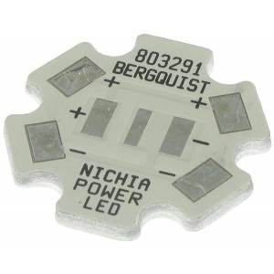 803291, Термальные платы (MCPCB) Thermal Clad Power LED IMS Substrate, Footprint = Nichia Power LED 3.5 x 3.5, Star Board (1-up), TCLAD LED IMS Series, IDH 2188448