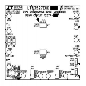 DC2137A, Средства разработки интегральных схем (ИС) управления питанием LT8619 Demo Board