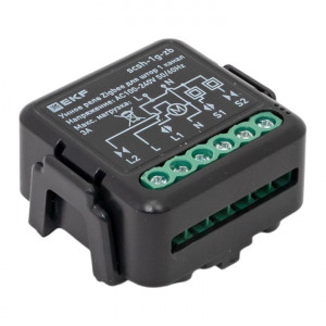 Умное реле для штор в подрозетник 1-канальное Zigbee EKF Connect Select scsh-1g-zb