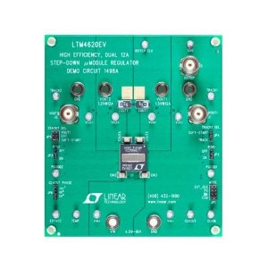 DC1498A, Средства разработки интегральных схем (ИС) управления питанием LTM4620EV Demo Board - Dual 16V, 13A Ste