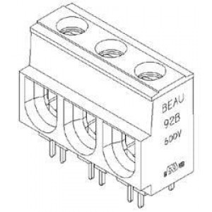 39920-0302, Фиксированные клеммные колодки 15MM 2 ASY VERT 115AMP