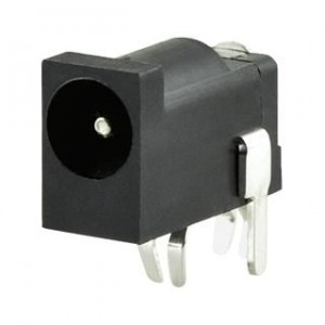 PJ-013D, Соединители питания для постоянного тока power jack, 1.3 x 4.2 mm, horizontal, through hole, 1 switch