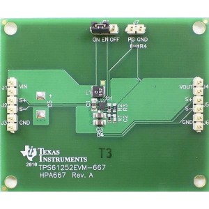 TPS61252EVM-667, Средства разработки интегральных схем (ИС) управления питанием TPS61252 Eval Mod