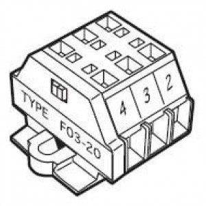 F03-20, Комплектующие для клеммных колодок Term. Block 10 pcs
