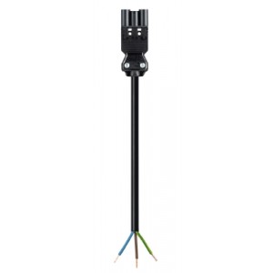 GESIS GST18i3K1BS 25 50SW, Кабельная сборка, оконеченная вилочным разъемом GST18i3, и розеточным разъемом GST18i3, 3 полюса, длина кабеля: 5 метров, сечение жил кабеля: 3х2,5 мм.кв., номинальное напряжение: 250V, номинальный ток: 20А, цвет разъема: черный, цвет кабеля: черный