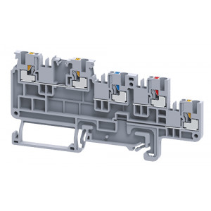 Клемма для подключения датчиков CPST1.5/4, Клемма для подключения датчиков, тип фиксации провода: push-in, номинальное сечение: 1,5 мм кв., 13,5A, 250V, ширина: 3,5 мм, цвет: серый, тип монтажа: DIN 35