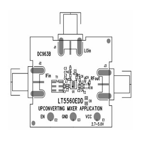 DC963B, Радиочастотные средства разработки LT5560EDD - Low Power Up-Converting Mixe