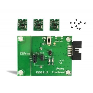 IQS231AEV02-S, Средства разработки тактильных датчиков IQS231A SAR Eval Kit with 3 Modules