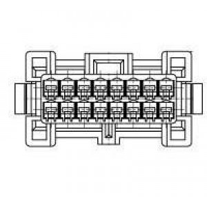 2069459-1, Проводные клеммы и зажимы SF DRAWER REC HSG