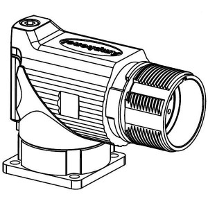 MA5RAE1701, Цилиндрические метрические разъемы 17POS 90Deg Rot RCPT Standard Flange