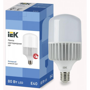 Лампа светодиодная HP 80Вт 230В 6500К E40 LLE-HP-80-230-65-E40